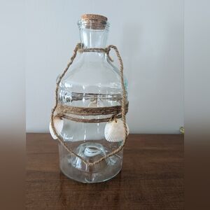 Wasp Catcher | Large Decorative Glass | Coastal Cottage Decor | Sea Shell Beachy